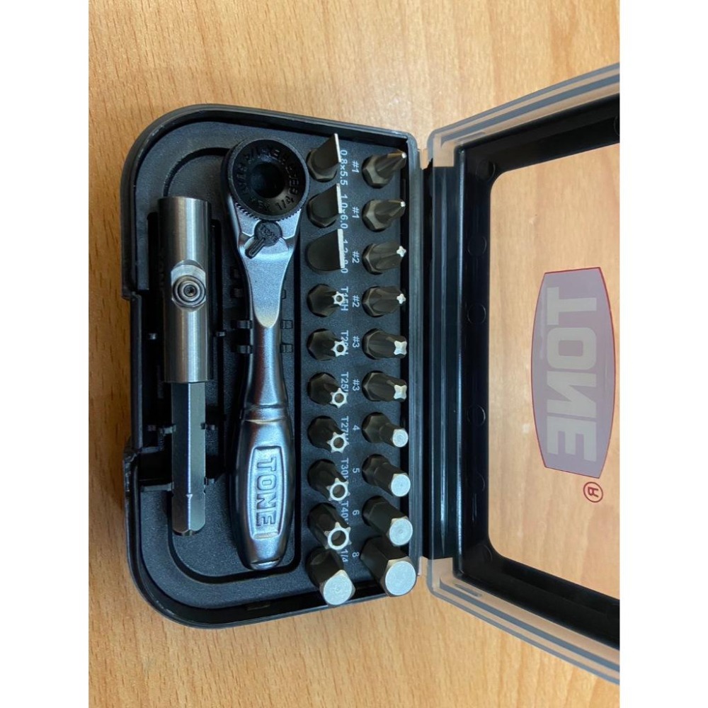 現貨 棘輪起子 前田 TONE 1/4＂ 板手組 6.35mm 自行車 單車 腳踏車 隨身盒裝 BRS20 小收納-細節圖4