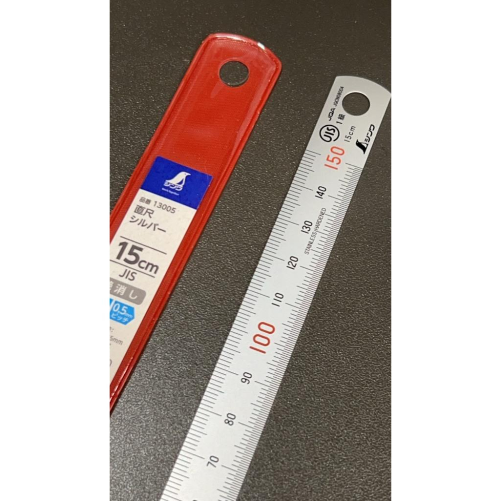 SHINWA 鶴龜 不鏽鋼直尺 15cm 15公分 現貨 JIS 1級 13005 尺-細節圖4