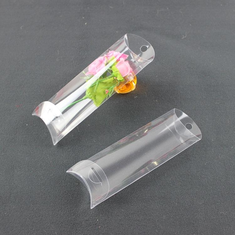 現貨 透明包裝盒 5*14.5*2cm 枕頭盒 PVC包裝盒 扁盒 展示盒 塑膠禮盒-細節圖2