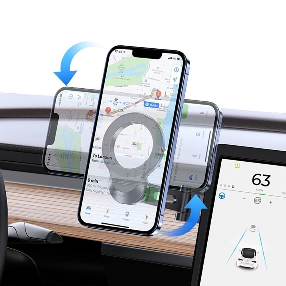 USAMS 優勝仕 磁吸支架 車用中控台懸浮屏車載手機支架 底座3M黏貼 贈引磁片加強吸力 全手機可用 ZJ076-細節圖6