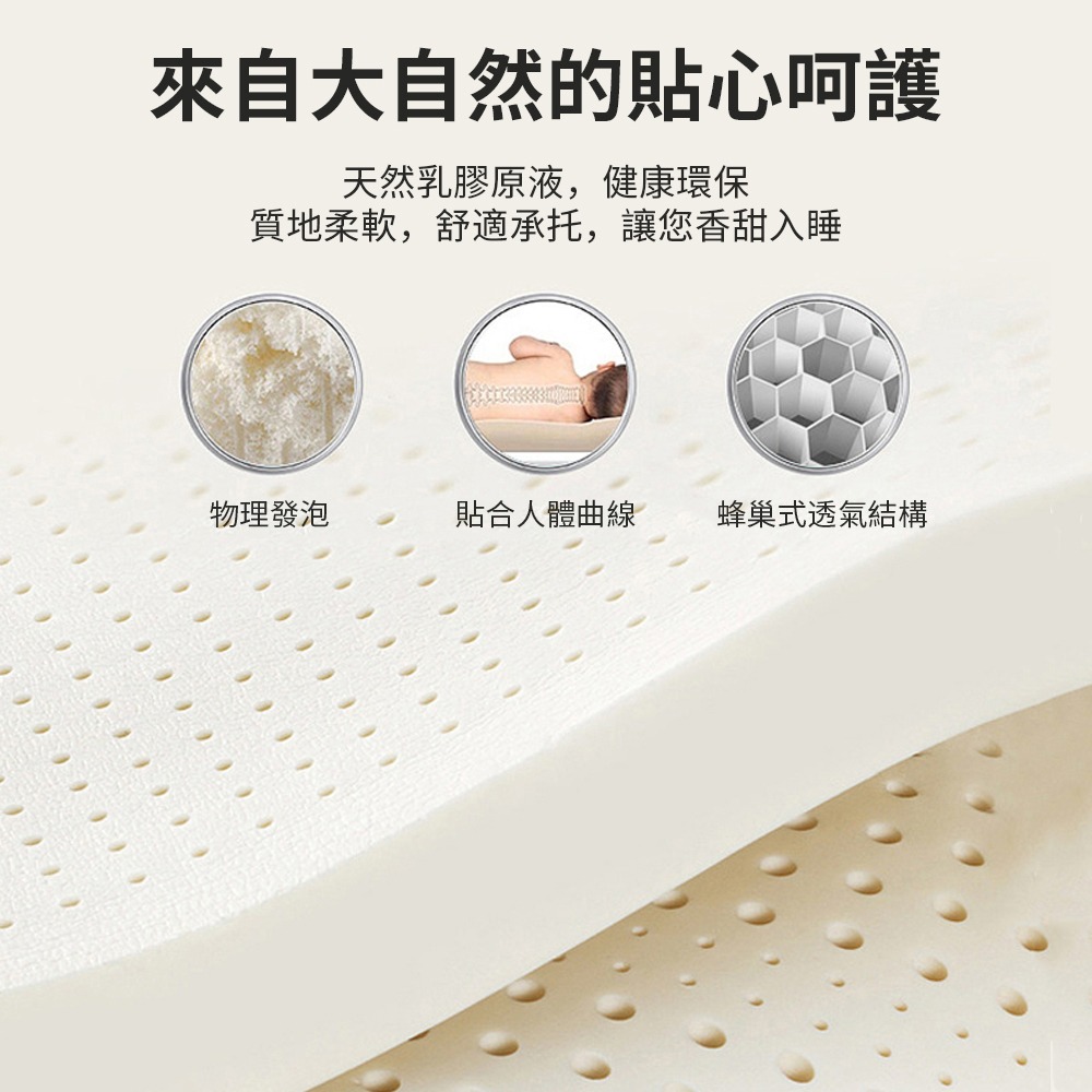 Well家居 A類加厚針織乳膠記憶海綿床墊 A類親膚面料 乳膠床墊 抗菌防蟎 吸濕透氣 抗壓支撐佳 四季可用-細節圖11