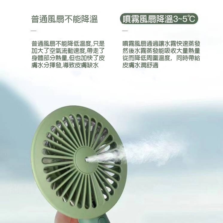 二合一 隨身小風扇 手持噴霧風扇 充電風扇 隨身風扇 噴霧器 加濕器 直立扇 手持扇 隨身扇 噴霧扇 I139-細節圖6