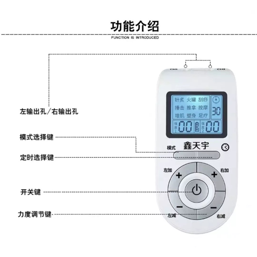 ￼快速台灣出貨鑫天宇按摩儀多功能全身家用經絡迷你理療按摩器-細節圖4