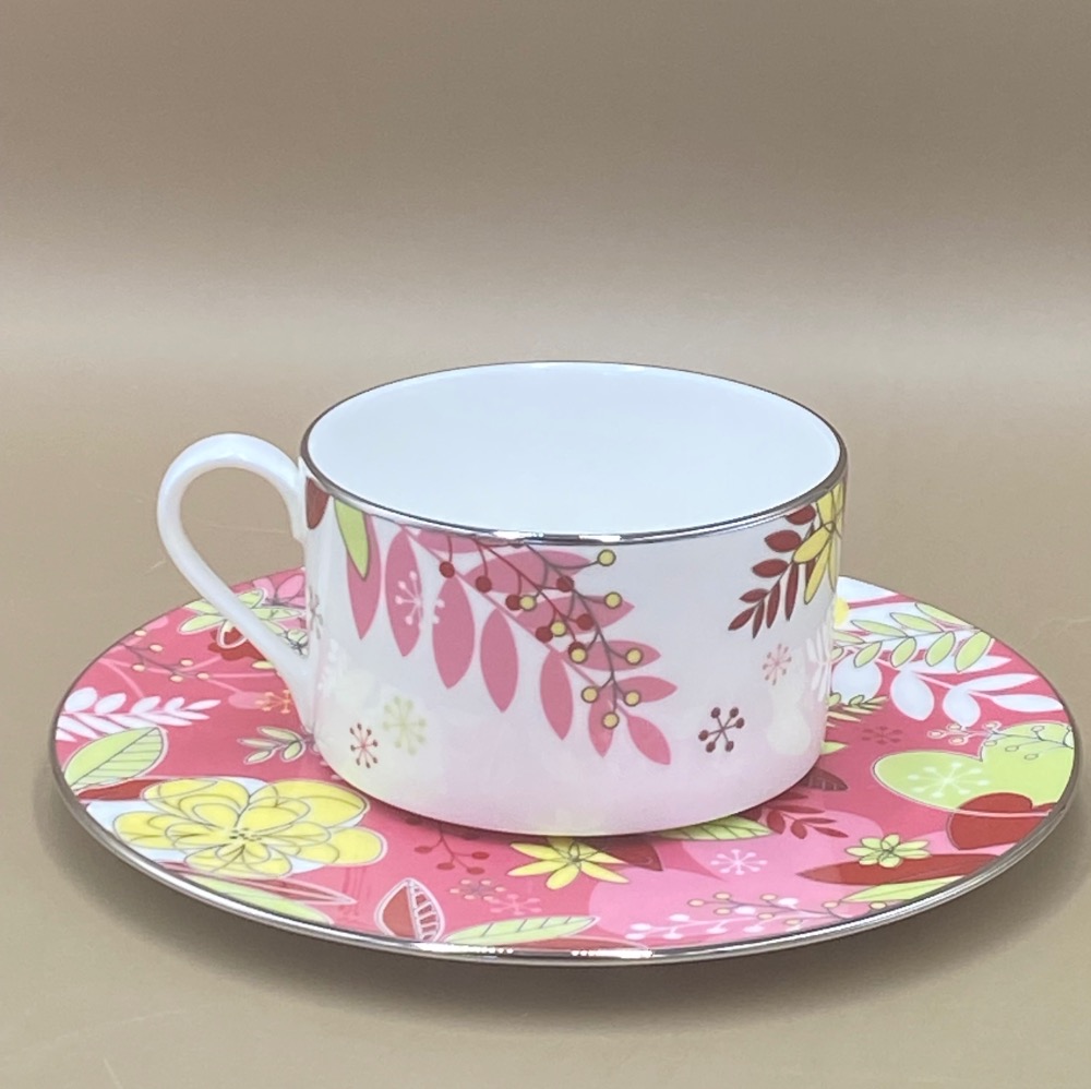 日本Narumi鳴海骨瓷花卉天堂咖啡杯組（8125-1-30-29）-細節圖3