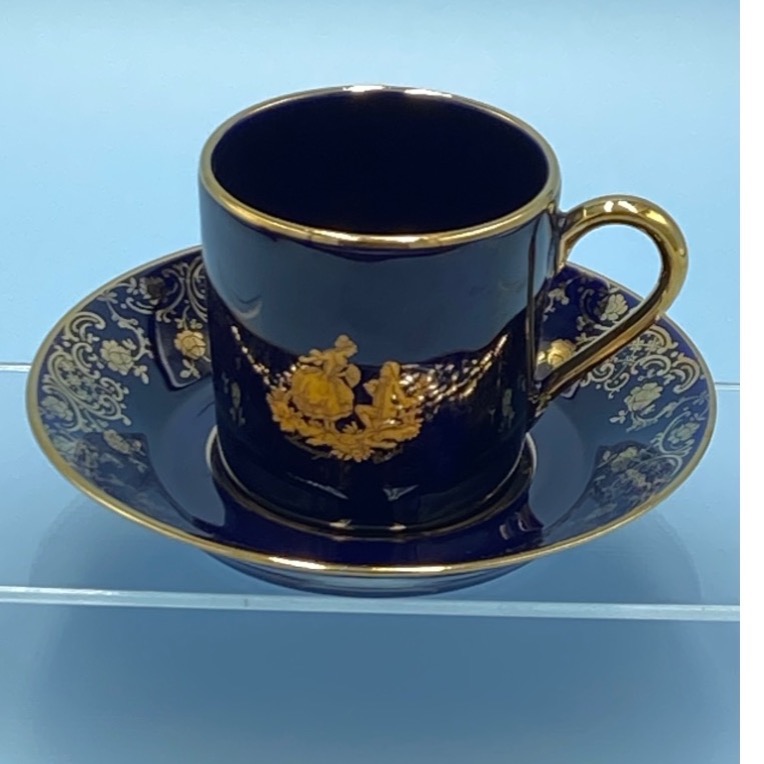 法國Limoges 利摩日 Castel 22K金濃縮咖啡杯組（9328-2-1-33-11)120ml-細節圖2