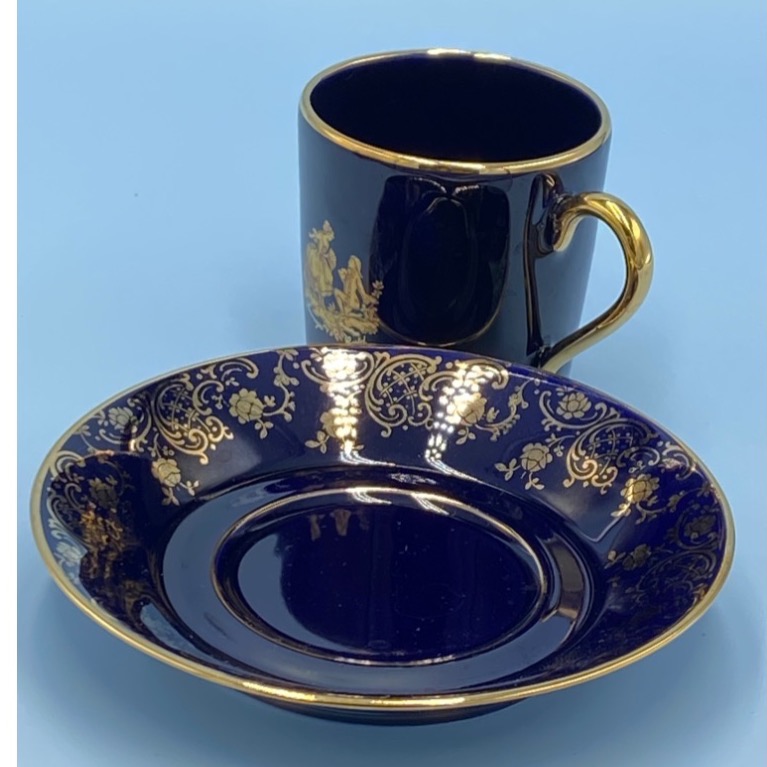 法國Limoges 利摩日 Castel 22K金濃縮咖啡杯組（9328-2-1-33-11)120ml-細節圖6