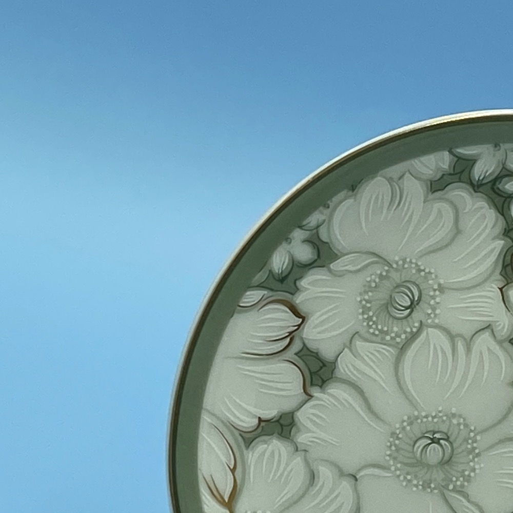 日本Narumi鳴海金邊白芙蓉細瓷水果/點心小盤（2023-3-33-25）-細節圖2