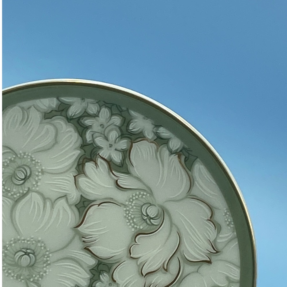 日本Narumi鳴海金邊白芙蓉細瓷水果/點心小盤（2023-3-33-25）-細節圖3