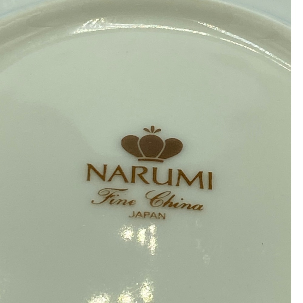 日本Narumi鳴海金邊白芙蓉細瓷水果/點心小盤（2023-3-33-25）-細節圖5