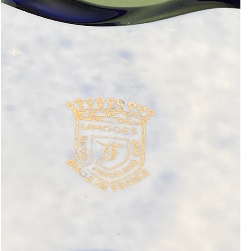 法國Limoges 利摩日出金邊海軍藍煙灰缸（6369-6-2-33-9）-細節圖5