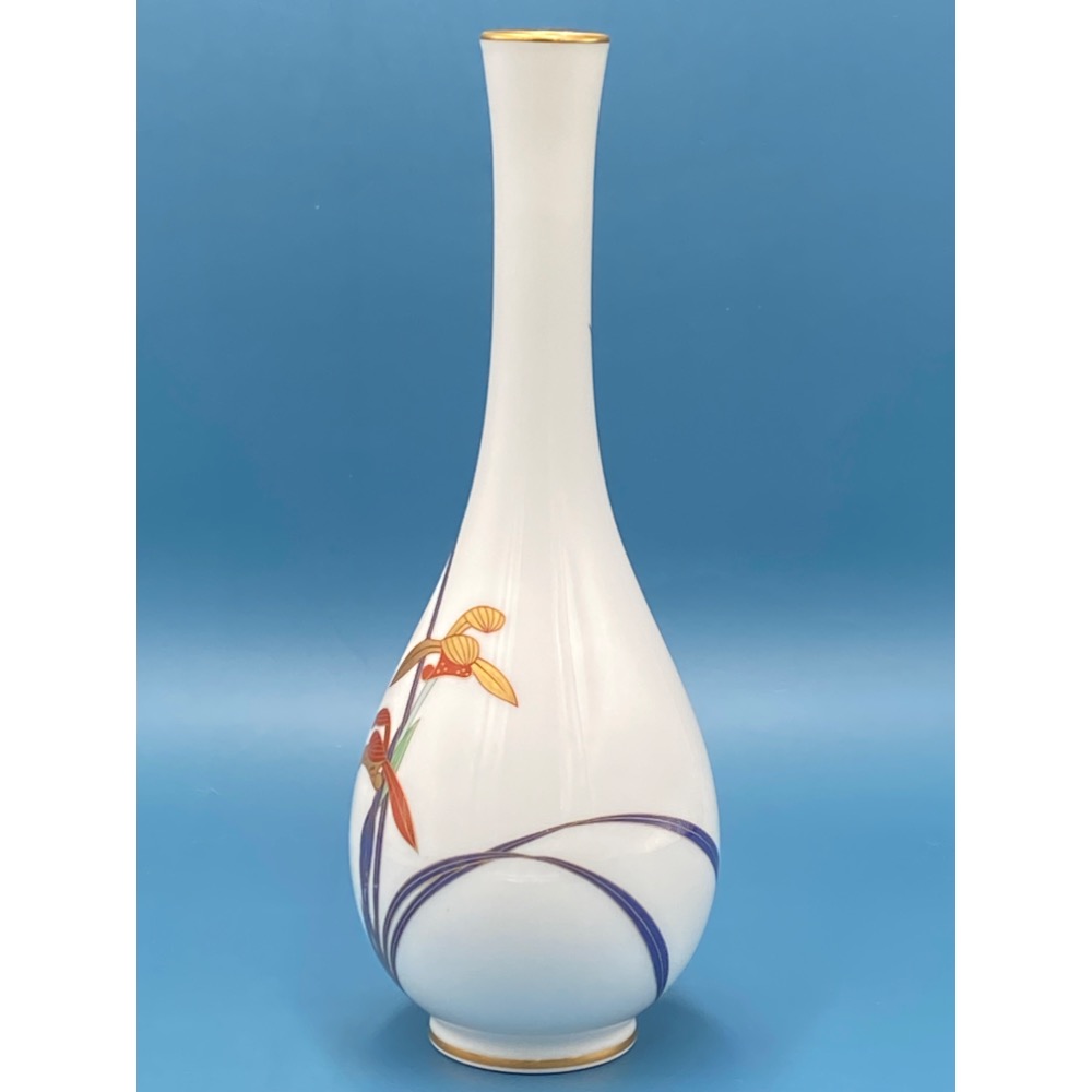 日本koransha香蘭社素心蘭白瓷花瓶（9405-2-32-23）350ml-細節圖2