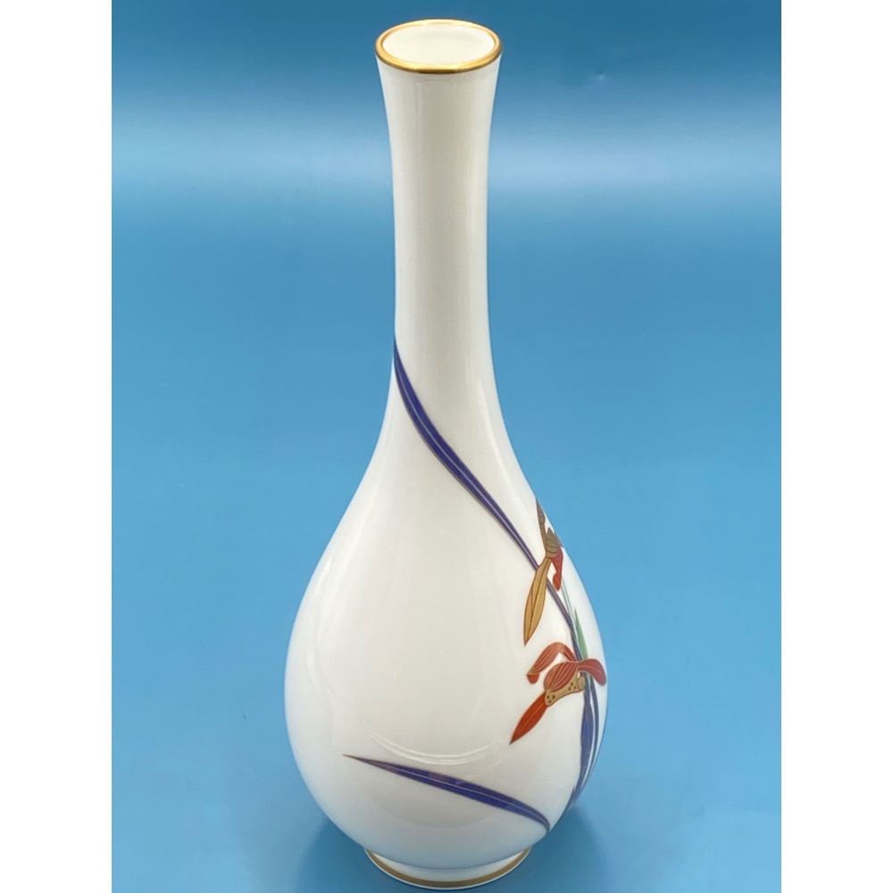 日本koransha香蘭社素心蘭白瓷花瓶（9405-2-32-23）350ml