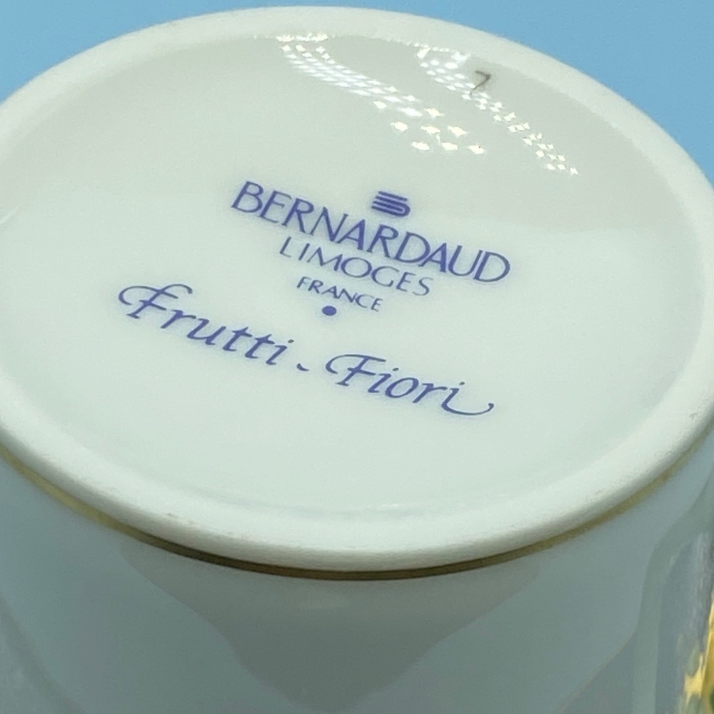 法國Limoges 利摩日Bernardaud Fiorini水果紋濃縮咖啡杯組(1830-4-33-4)110ml-細節圖8