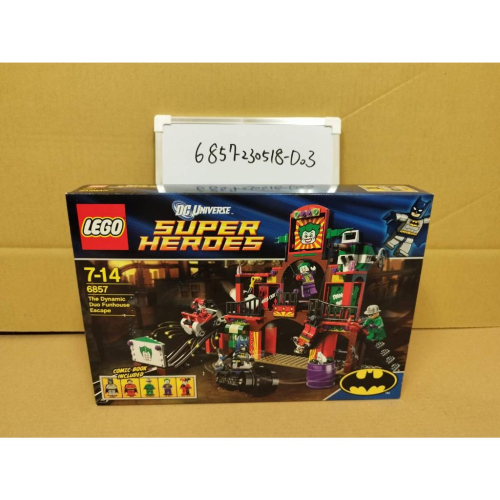 [微樂-樂高] －－－盒損－－－ LEGO 6857 漫威_DC_超級英雄-蝙蝠俠_小丑樂園