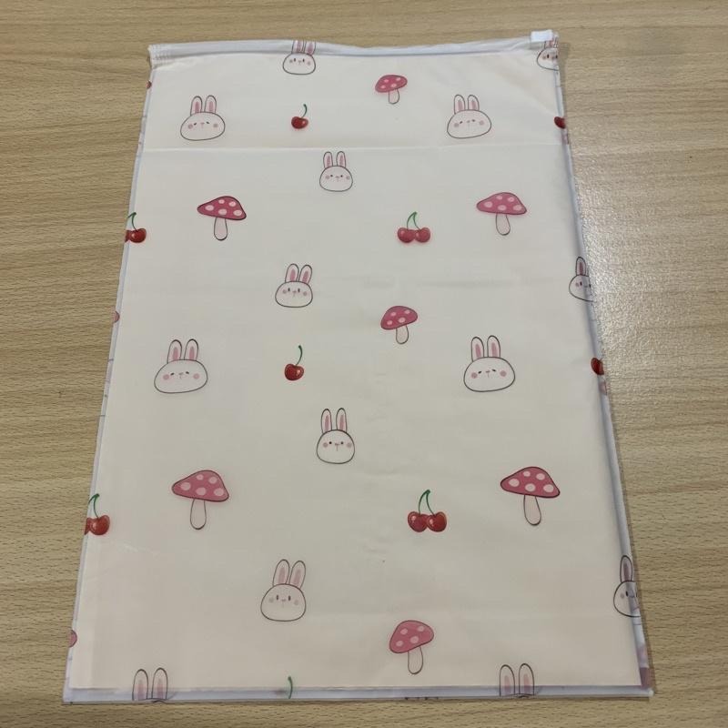 ✿Cindy包材✿ 🍄現貨 蘑菇兔兔🍄收納袋 拉鍊袋 服飾袋 包裝袋 夾鏈袋 衣服包裝袋 磨砂袋 旅行收納 整理袋-細節圖2