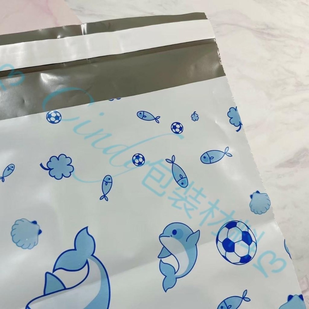 ✿Cindy包材✿ 獨家款式 🍪球球 海豚🍪臺灣製破壞袋 破壞袋 快遞袋 物流袋 超商寄件袋 包裝袋 包材-細節圖4