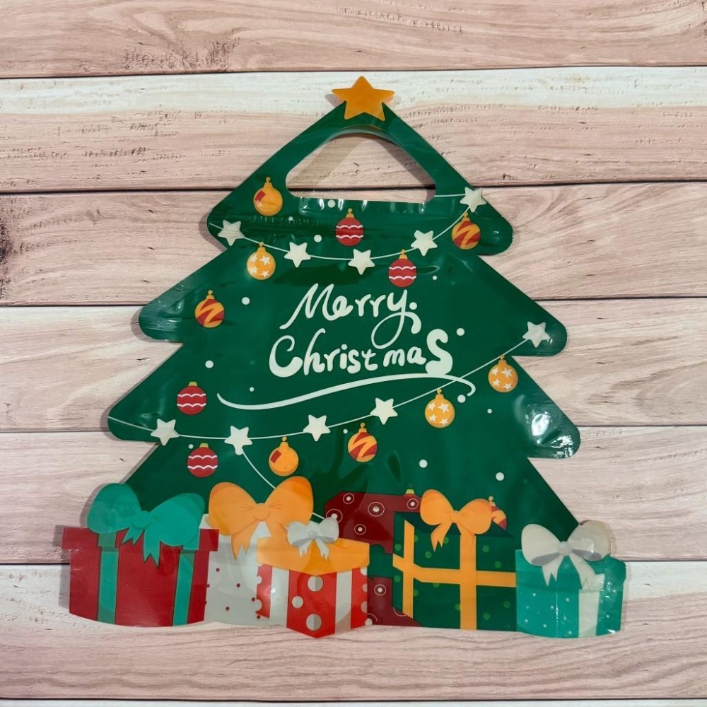 ✿Cindy包材✿🍰現貨 臺灣出貨🍰造型夾鏈袋 聖誕節袋子 聖誕樹 立體夾鏈袋 糖果袋 交換禮物 零食袋-細節圖3