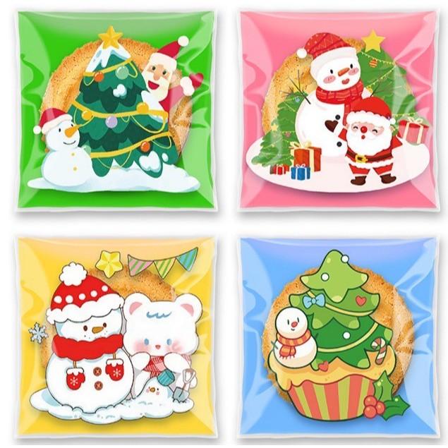 ✿Cindy包材✿聖誕 2025新款 自黏袋🎄10*10 聖誕節 自黏袋 包裝袋 opp袋 自封袋 自黏 生日禮物分裝袋-細節圖9