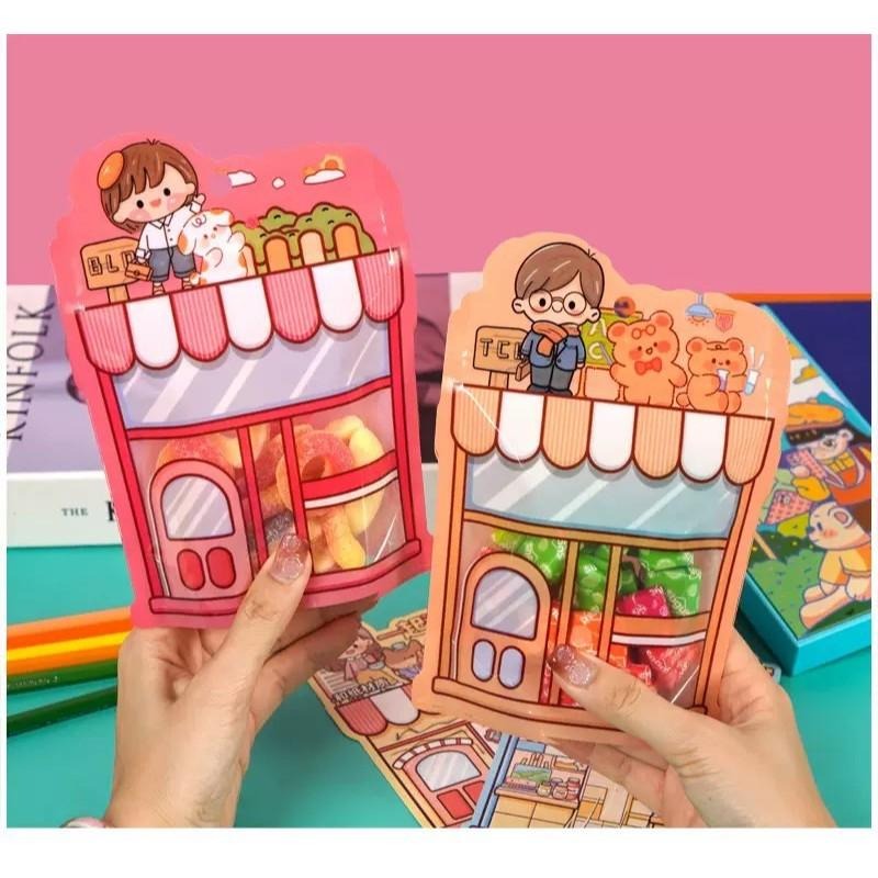 ✿Cindy包材✿🍰現貨 臺灣出貨🍰造型 夾鏈袋 零食包裝袋 幼兒園分享 包裝袋 餅乾糖果 禮物袋 自立袋-細節圖6