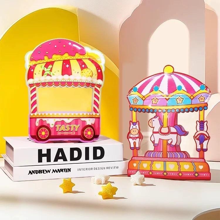 ✿Cindy包材✿🚗現貨 臺灣出貨🚗遊樂園造型 夾鏈袋 零食包裝袋 幼兒園分享 包裝袋 餅乾糖果 禮物袋 自立袋-細節圖4