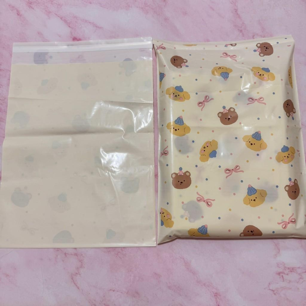 ✿Cindy包材✿ 🐻現貨🐻可愛小熊 破壞袋 寄件袋 圖案破壞袋 可愛破壞袋 單面印刷 會透-細節圖5