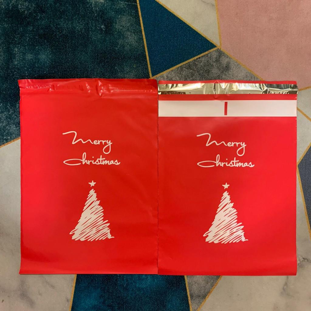 ✿Cindy包材✿ 🎄現貨 優雅聖誕🎄破壞袋 寄件袋 高質感 高品質 不透光 滑面-細節圖2