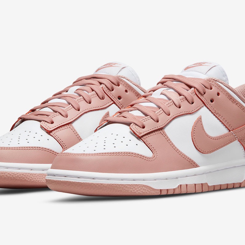 Nike Dunk Low Rose Whisper 玫瑰粉 粉色 粉白 乾燥玫瑰 玫瑰耳語 金粉 DD1503-118-細節圖2