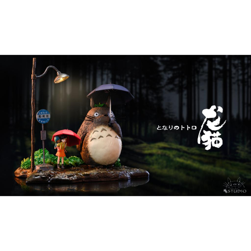 【黑哥模型】宮崎駿 神隱工作室 回憶拼接系列第一彈 - 龍貓‧稻荷前站的初見 GK模型 全新未拆-細節圖2