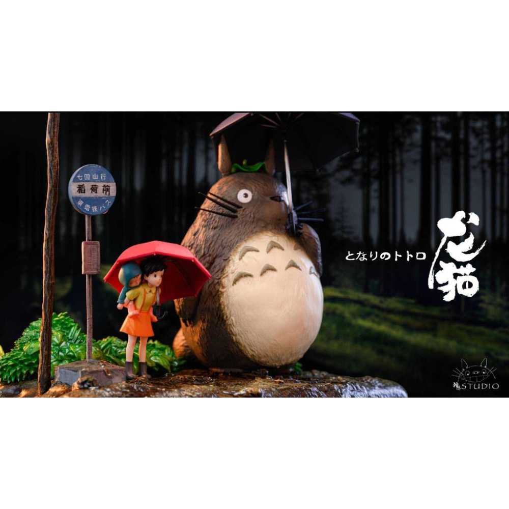 【黑哥模型】宮崎駿 神隱工作室 回憶拼接系列第一彈 - 龍貓‧稻荷前站的初見 GK模型 全新未拆-細節圖4