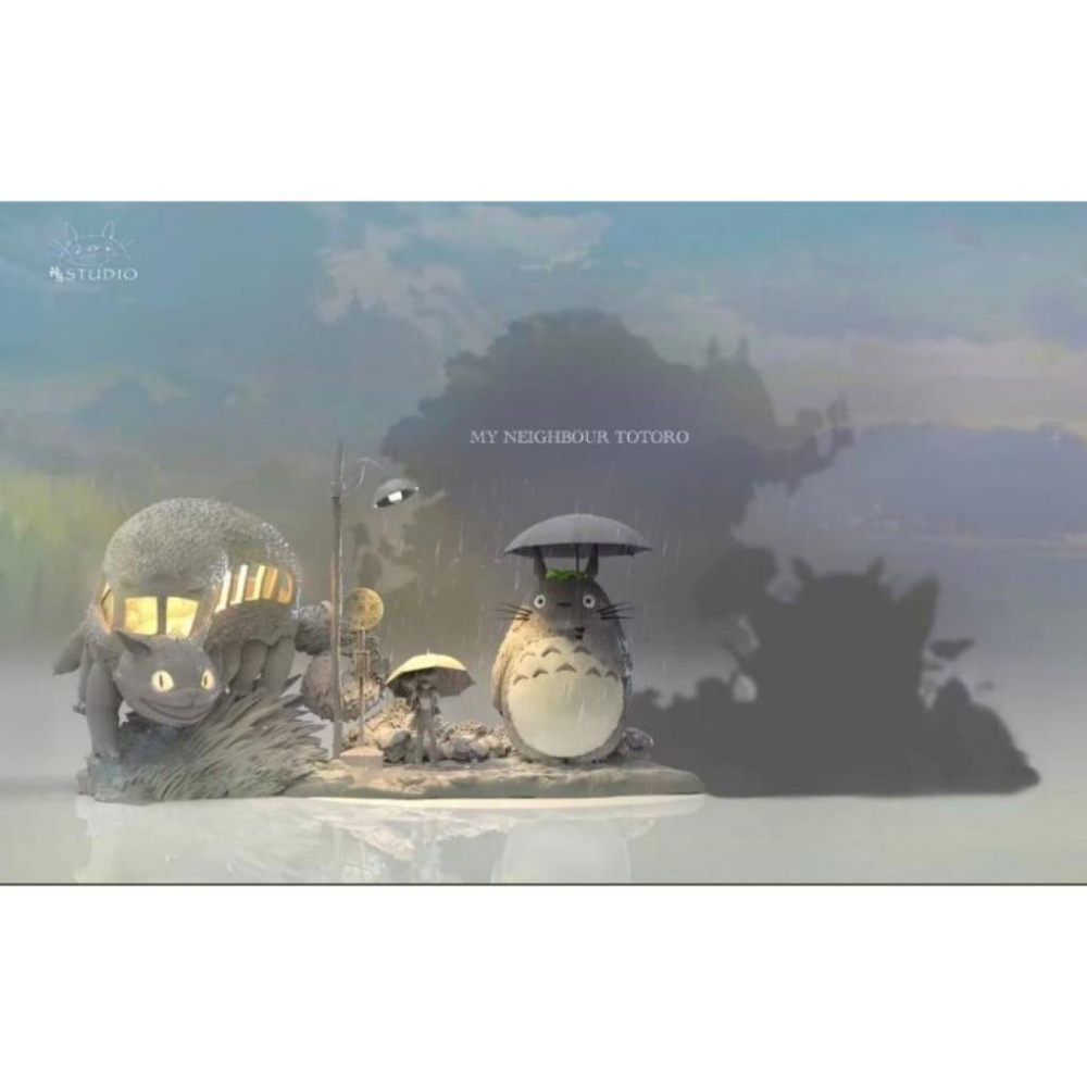 【黑哥模型】宮崎駿 神隱工作室 回憶拼接系列第一彈 - 龍貓‧稻荷前站的初見 GK模型 全新未拆-細節圖7