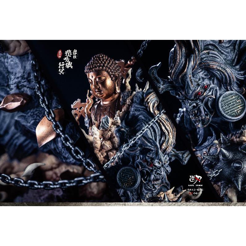 【黑哥模型】逆刃工作室 鬼滅之刃·九柱共鳴系列第六彈-岩柱悲鳴嶼行冥  GK 雕像 全新未拆-細節圖3