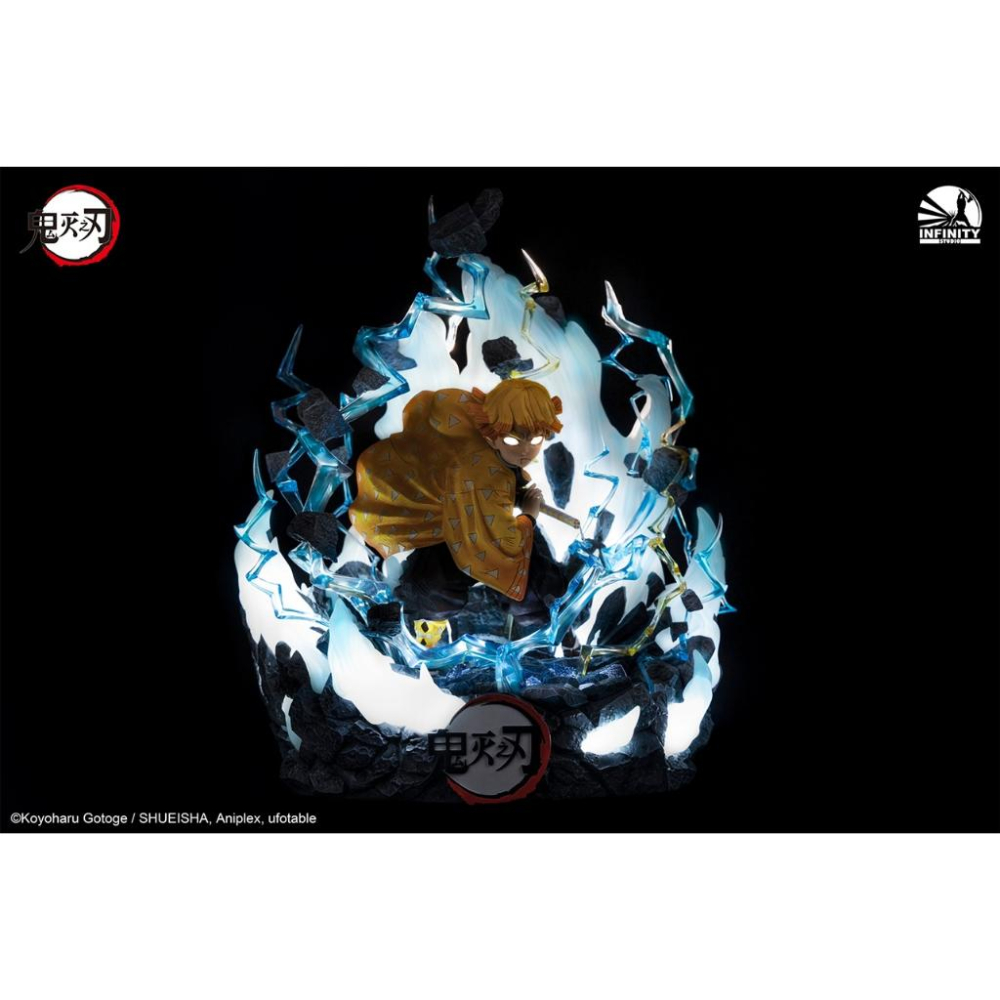 【黑哥模型】開天工作室  《鬼滅之刃》-我妻善逸-1/4雕像 全新現貨 GK 雕像-細節圖3