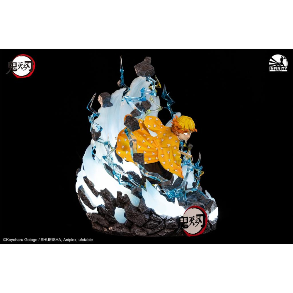 【黑哥模型】開天工作室  《鬼滅之刃》-我妻善逸-1/4雕像 全新現貨 GK 雕像-細節圖4