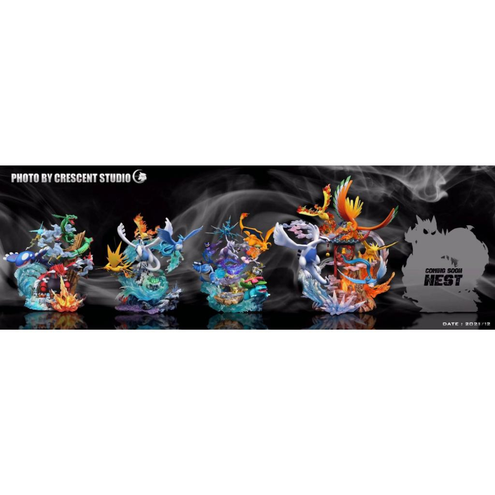 【黑哥模型】新月 Crescent-Studio 新月 五鳥吟 GK雕像 全新未拆-細節圖8