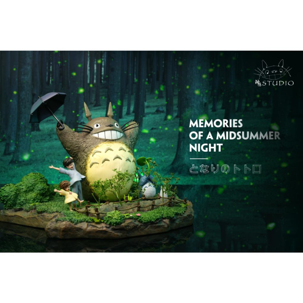 【黑哥模型】宮崎駿 神隱工作室 回憶拼接系列第三彈 - 龍貓‧仲夏夜的回憶 GK雕像 全新未拆-細節圖2