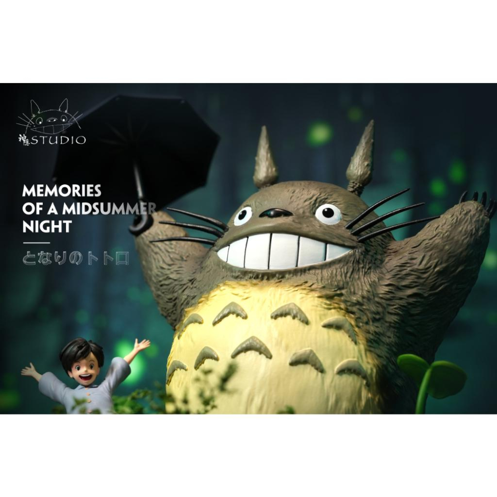 【黑哥模型】宮崎駿 神隱工作室 回憶拼接系列第三彈 - 龍貓‧仲夏夜的回憶 GK雕像 全新未拆-細節圖3