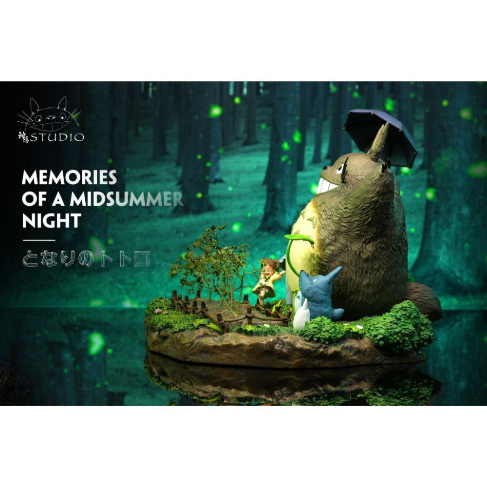 【黑哥模型】宮崎駿 神隱工作室 回憶拼接系列第三彈 - 龍貓‧仲夏夜的回憶 GK雕像 全新未拆-細節圖5