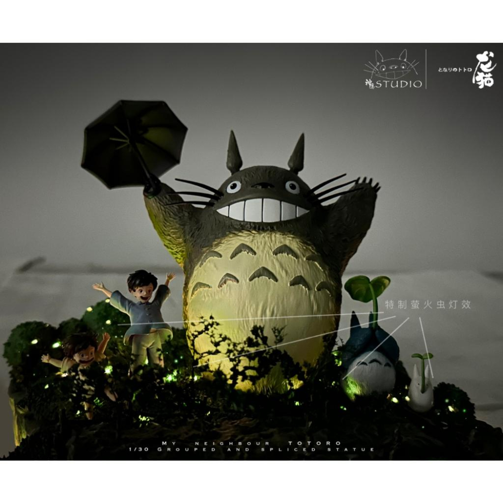 【黑哥模型】宮崎駿 神隱工作室 回憶拼接系列第三彈 - 龍貓‧仲夏夜的回憶 GK雕像 全新未拆-細節圖9