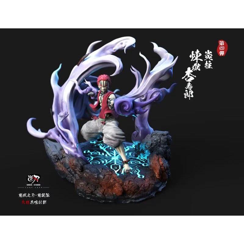 【黑哥模型】逆刃工作室 鬼滅之刃 九柱共鳴第四彈 炎柱VS上參 高配 GK 雕像 全新未拆-細節圖4