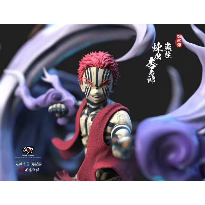 【黑哥模型】逆刃工作室 鬼滅之刃 九柱共鳴第四彈 炎柱VS上參 高配 GK 雕像 全新未拆-細節圖5