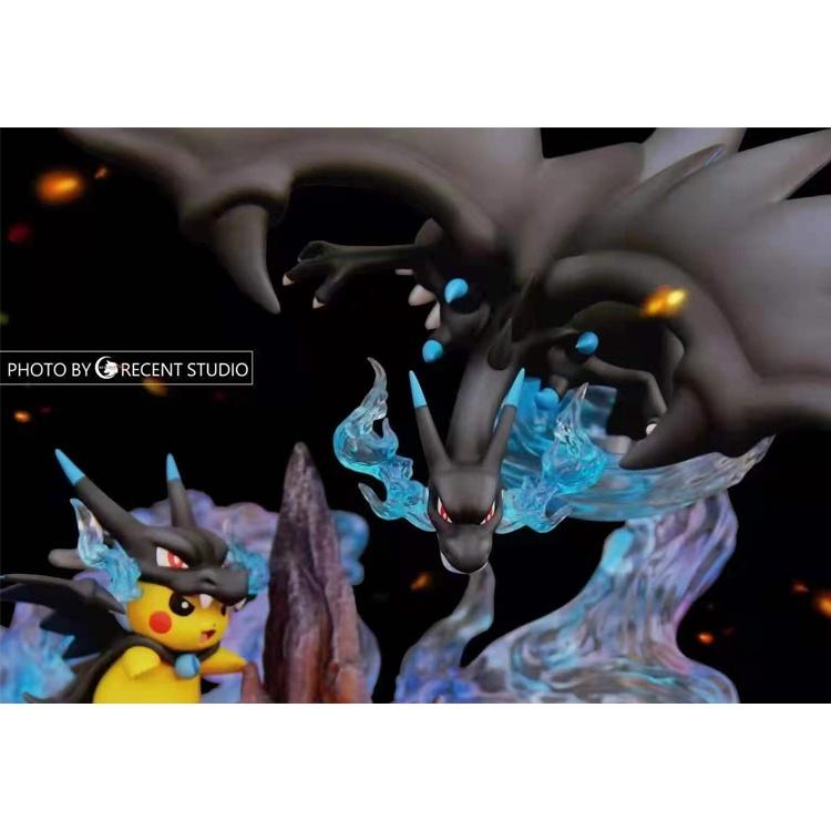 【黑哥模型】新月工作室 寶可夢/神奇寶貝 XY噴火龍家族 拼接共鳴 拆擺無損 GK 雕像-細節圖3