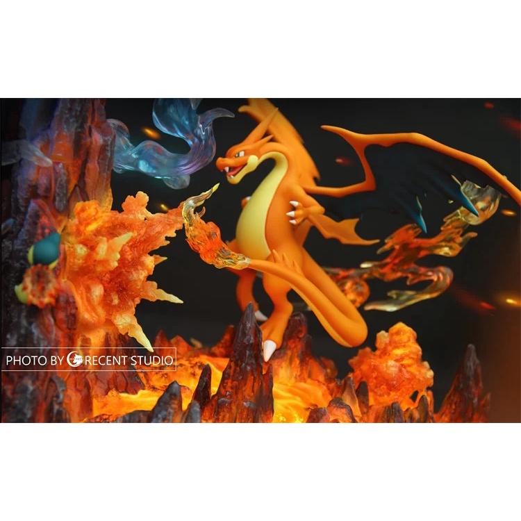 【黑哥模型】新月工作室 寶可夢/神奇寶貝 XY噴火龍家族 拼接共鳴 拆擺無損 GK 雕像-細節圖6