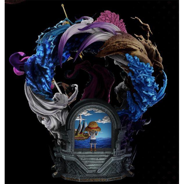 【黑哥收藏】LSP LAST SLEEP 海賊王 五皇最終彈 魯夫 GK 雕像 全新未拆-細節圖8