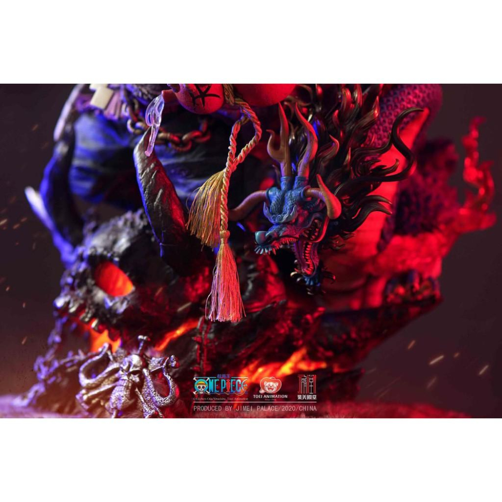 【黑哥模型】集美殿堂 海賊王  凱多 GK 雕像 全新未拆-細節圖3