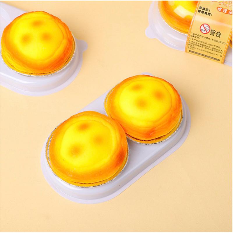 🈶現貨 葡式蛋撻捏捏樂 發洩玩具 舒壓玩具 解壓玩具 紓解壓力 仿真蛋撻-細節圖3