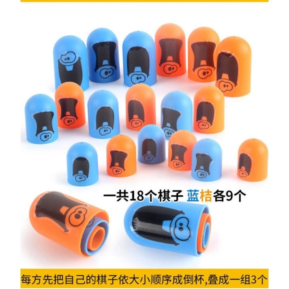 🈶現貨 大吃小三連環遊戲 大小通吃遊戲 精靈3連環 大吃小對戰連連看 桌遊 益智遊戲 親子互動-細節圖3