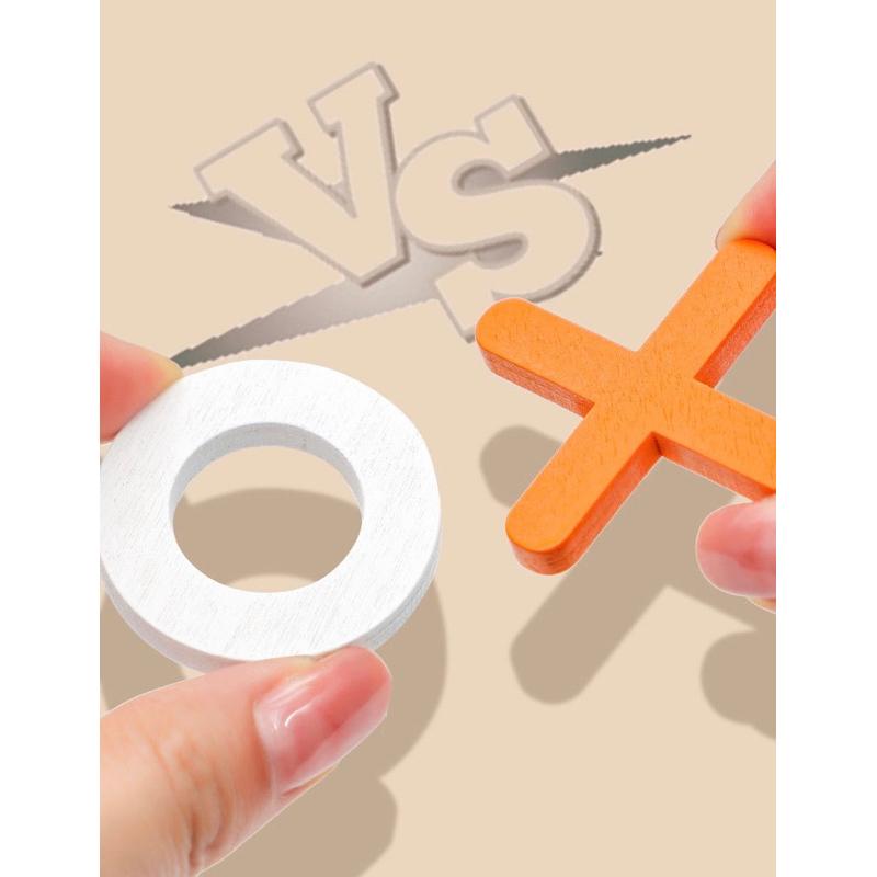 🈶現貨 OX井字遊戲 圈叉遊戲 井字棋 九宮格 OOXX 桌遊 親子互動 益智遊戲-細節圖3