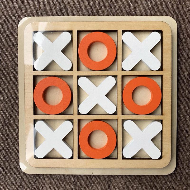 🈶現貨 OX井字遊戲 圈叉遊戲 井字棋 九宮格 OOXX 桌遊 親子互動 益智遊戲-細節圖4