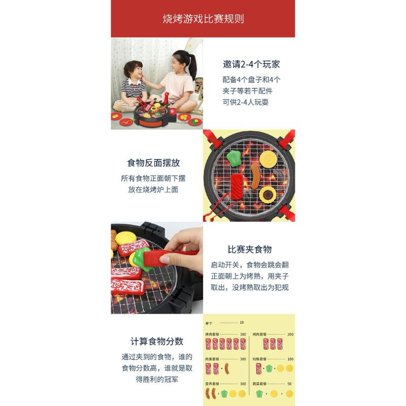 🈶現貨 仿真烤肉盤 BBQ電動聲光烤爐 聲光烤肉盤 聲光燒烤盤 BBQ燒烤 仿真烤肉串 仿真食材 烤肉玩具 家家酒-細節圖7