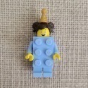 {全新} LEGO 磚塊人 樂高 深藍綠 水藍色 磚頭人 BAM 自組人偶 橘色磚頭人 橘色磚塊人 71037-規格圖1